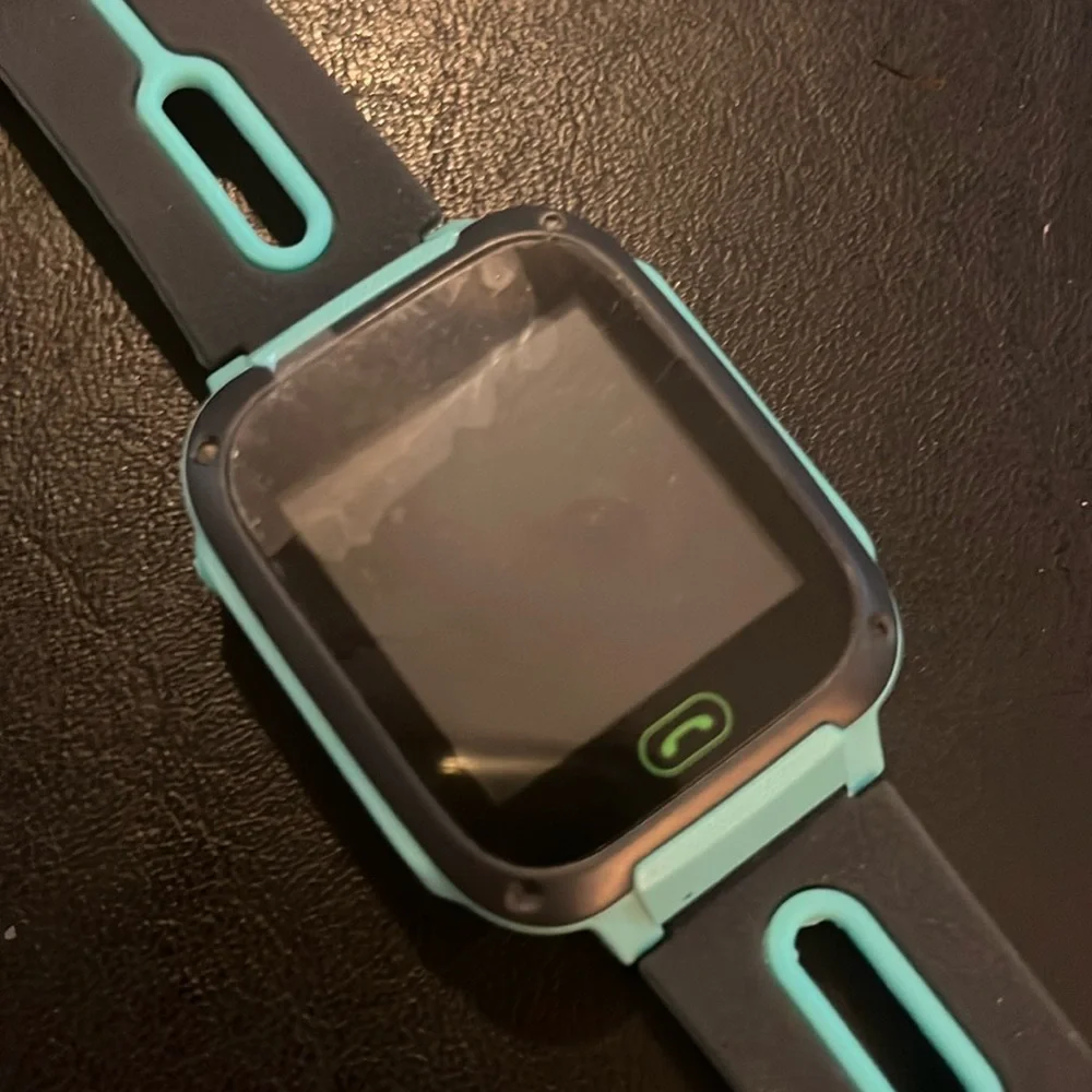 Smart Wearable Light Green and Black Watch
